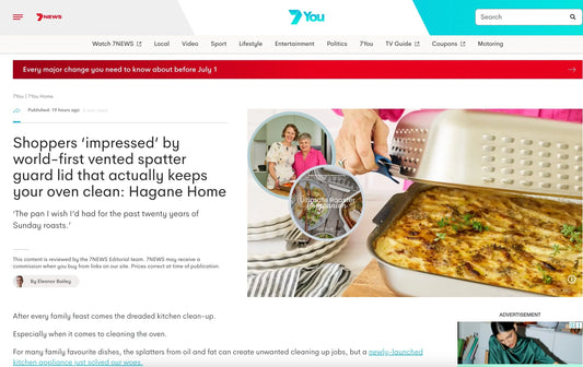 Hagane Home Ultimate Roaster as seen in 7 News