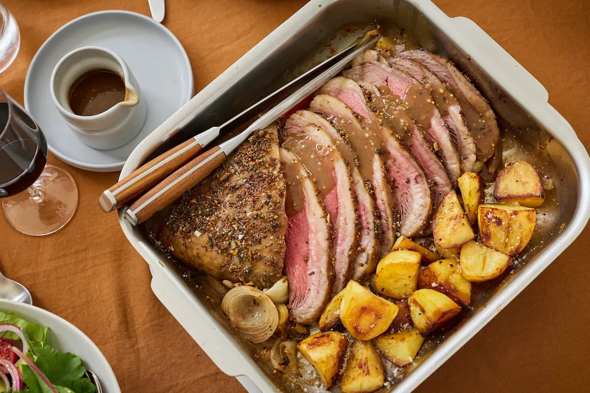 Classic Beef Roast for roast night. The Ultimate Roaster is a premium triply stainless steel roasting pan that delivers golden, juicy roasts and helps keep your oven beautifully clean.