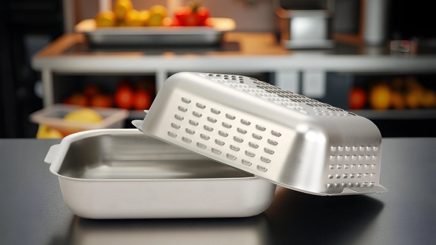 Redefining roast night. The Hagane Home Ultimate Roaster is a premium roasting pan that delivers golden, juicy roasts and keeps your oven beautifully clean. Crafted for a lifetime of roast nights.